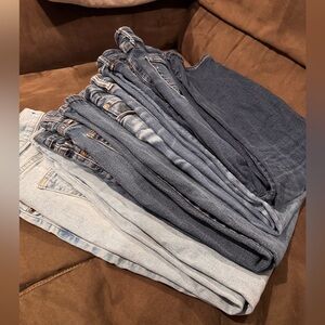 4 jeans 30x30 men’s wear 2 American Eagle, 1 old navy, and 1 Hollister